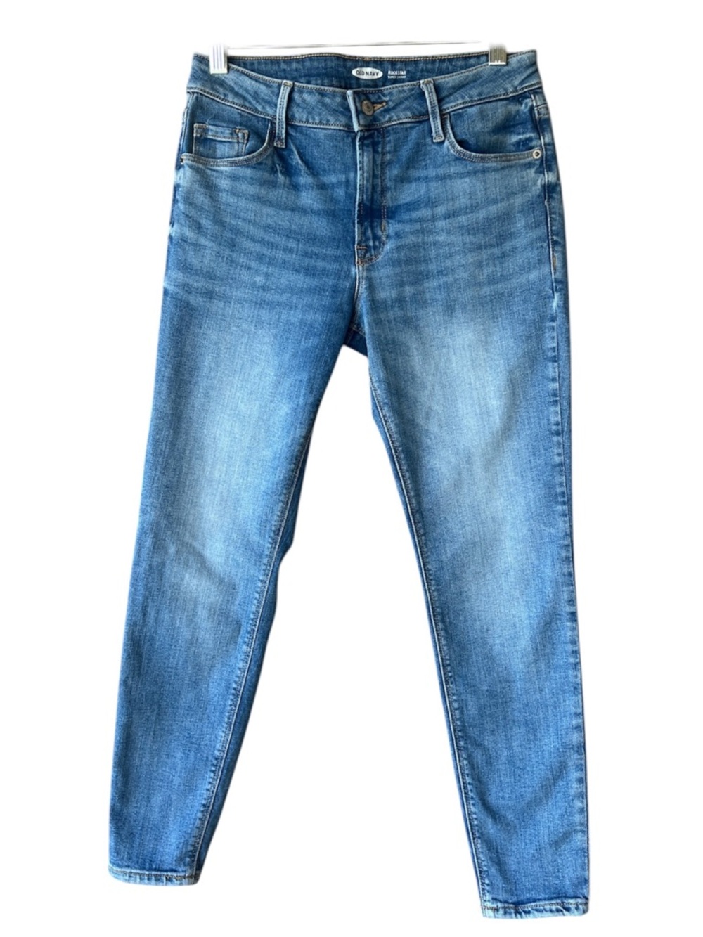 Old Navy Women's Rockstar Super Skinny Jeans Light Blue Size 8 Short